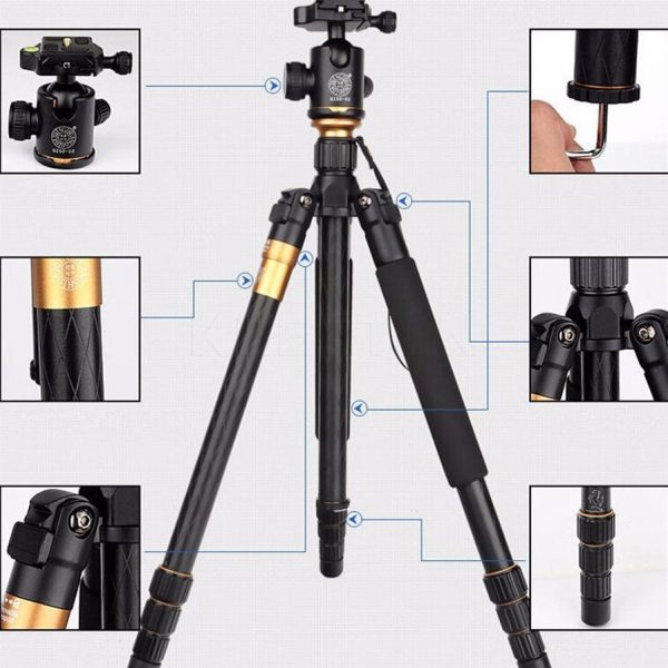 TRÍPODE MONÓPODO PROFESIONAL Q999 + BOLSO - Imagen 2