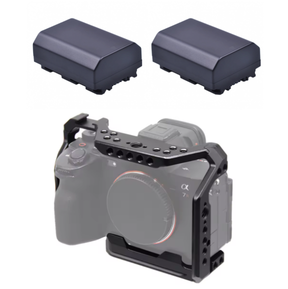 CAGE JAULA METÁLICA PARA SONY A7III A7RIII + 2 BATERÍAS NP-FZ100