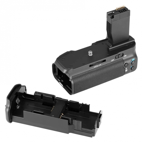 BATTERY GRIP CANON T6I T6S ALTERNATIVO + BATERÍA + CONTROL REMOTO - Imagen 3
