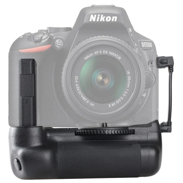 BATTERY GRIP NIKON D5500 D5600 ALTERNATIVO + BATERÍA + CONTROL REMOTO - Imagen 4