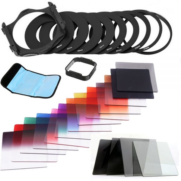 KIT FILTROS TIPO COKIN SERIE P DENSIDAD NEUTRA Y COLORES + ADAPTADORES - Imagen 2