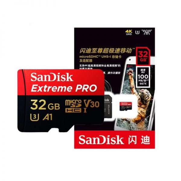 MICRO SD PRO SANDISK 32GB EXTREME PRO 4K ULTRA HD -100 - Imagen 2