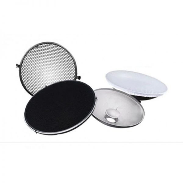 BEAUTY DISH 55CM GRILLA TELAS DIFUSORAS BOWENS - Imagen 3