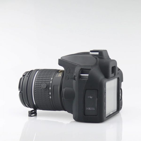 FUNDA SILICONA PARA NIKON D3300 D3400 COLOR NEGRO - Imagen 4