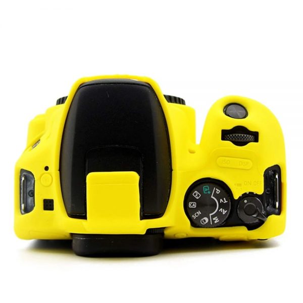 FUNDA SILICONA PARA CANON SL2 COLOR AMARILLO - Imagen 3