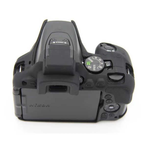 FUNDA SILICONA PARA NIKON D5500 D5600 COLOR NEGRO - Imagen 5