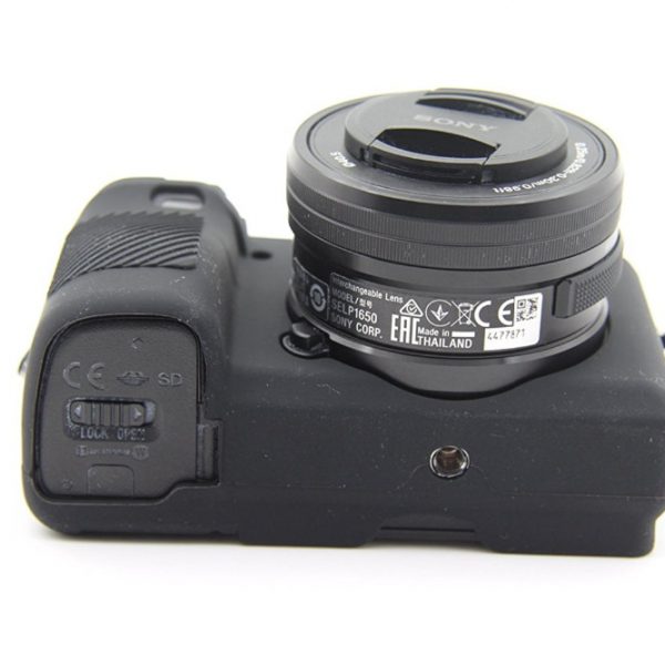 FUNDA SILICONA PARA SONY A6000 A6100 A6300 A6400 COLOR NEGRO - Imagen 2