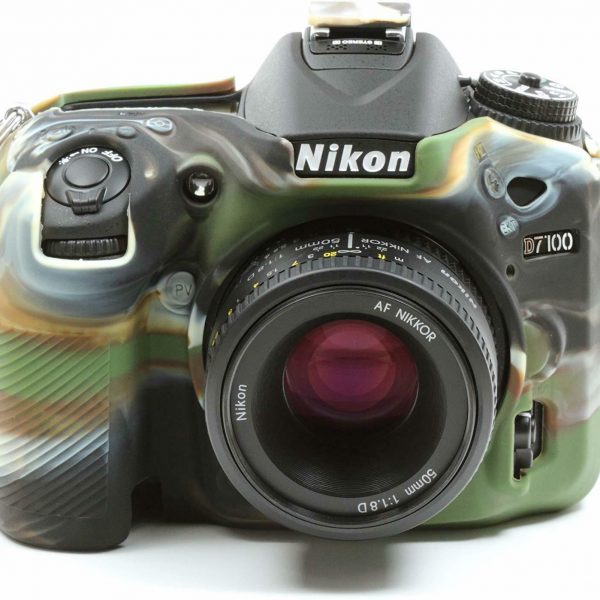 FUNDA SILICONA PARA NIKON D7100 D7200 COLOR MILITAR - Imagen 3