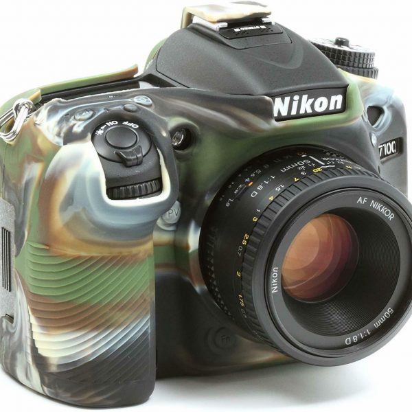 FUNDA SILICONA PARA NIKON D7100 D7200 COLOR MILITAR - Imagen 2