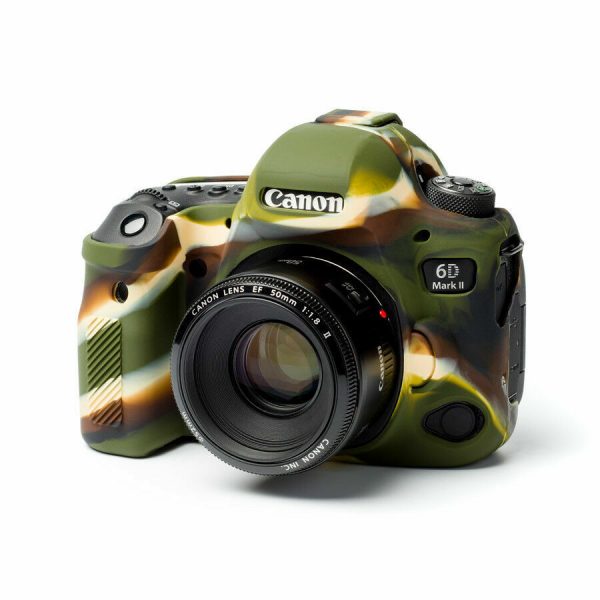 FUNDA SILICONA PARA CANON 6D MARK II COLOR MILITAR - Imagen 2