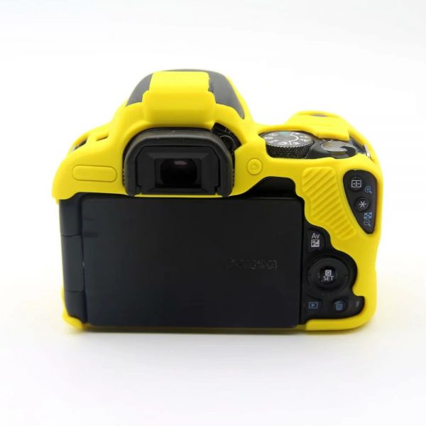 FUNDA SILICONA PARA CANON SL2 COLOR AMARILLO - Imagen 2