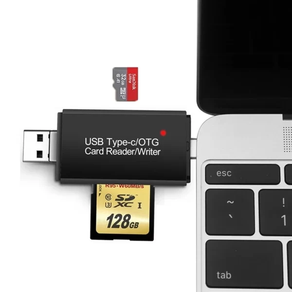 LECTOR TARJETA SD MICRO SD 3 EN 1 - Imagen 2