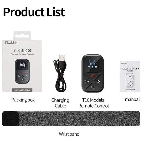 CONTROL REMOTO TELESIN GOPRO 8, 9, 10, 11, 12 MAX - Imagen 3