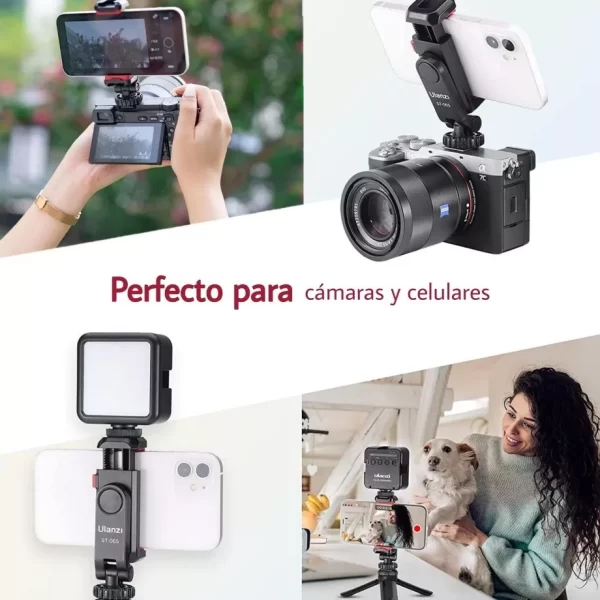 ADAPTADOR TRÍPODE PARA CELULAR ULANZI ST-06S - Imagen 6