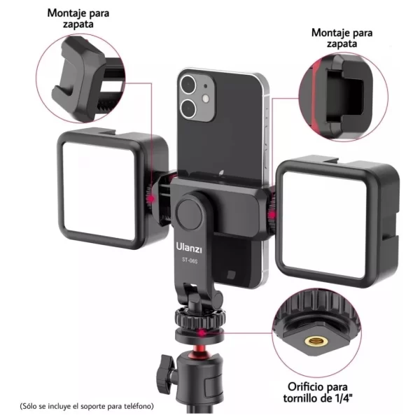 ADAPTADOR TRÍPODE PARA CELULAR ULANZI ST-06S - Imagen 7
