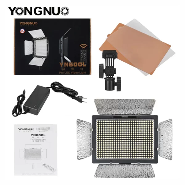 KIT FOCO LED YONGNUO YN600L + 2 BATERÍAS NP-F550 + CARGADOR DUAL - Imagen 5