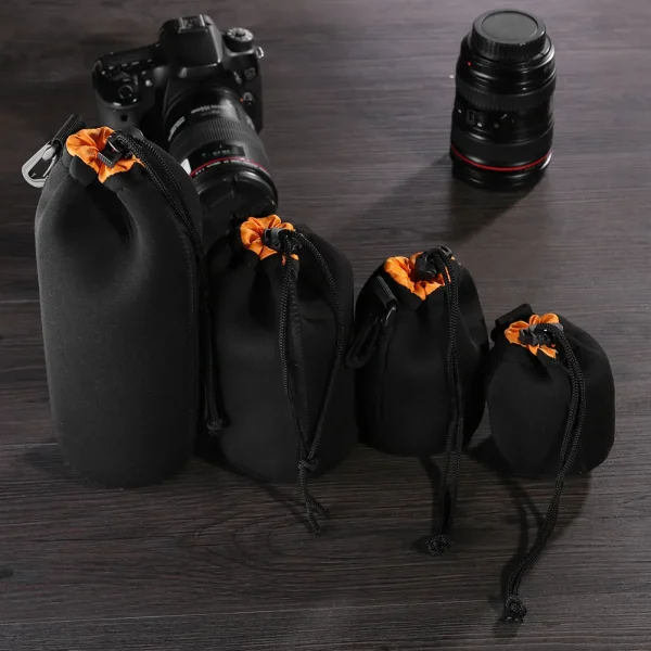 BOLSO NEOPRENE IMPERMEABLE PARA LENTE TAMAÑO M 14.5X8.5CM - Imagen 3