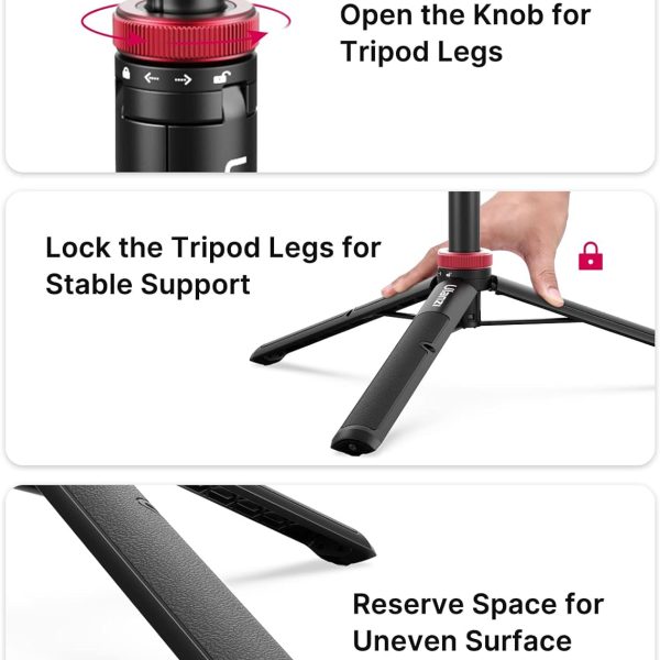 TRÍPODE MONÓPODO ULANZI GO QUICK II DE 1,4 M PARA GOPRO - Imagen 8