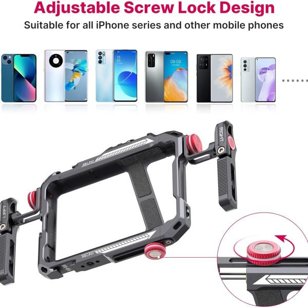 CAGE JAULA PARA CELULAR ULANZI VLOG KIT HORIZONTAL Y VERTICAL - Imagen 8