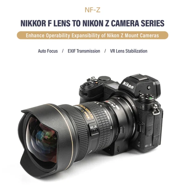 ADAPTADOR  VILTROX NF-Z AUTOFOCO LENTES NIKON F A NIKON Z - Imagen 3