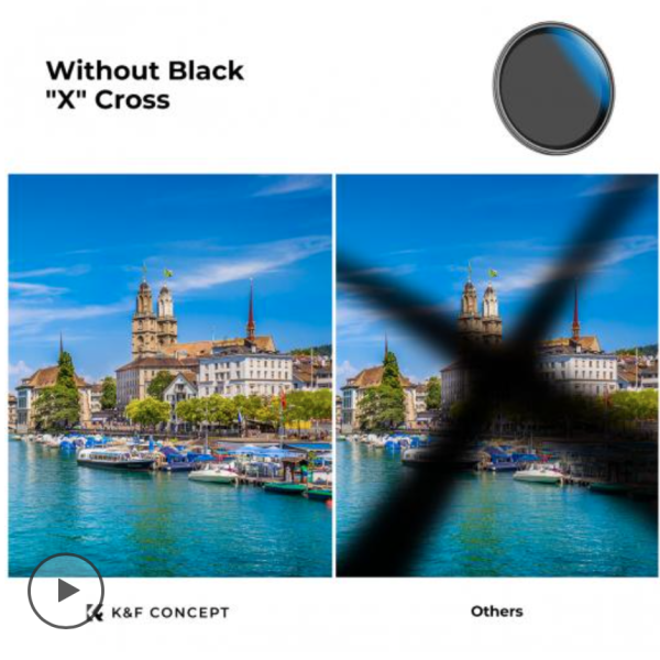 FILTRO K&F CONCEPT 55MM ND VARIABLE ND2-2000 SERIE C 11 PASOS - Imagen 3