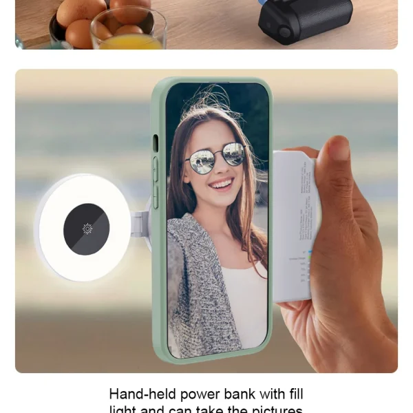 HAND GRIP PARA CELULAR CON LUZ LED Y BATERÍA - Imagen 5