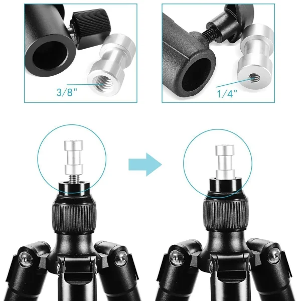 SWIVEL SOPORTE DE PARAGUAS Y FLASH AJUSTE DE ÁNGULO DE 180 GRADOS - Imagen 2