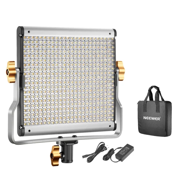 FOCO LED BICOLOR NEEWER NL480 CON FUENTE DE PODER INCLUIDA - Imagen 2