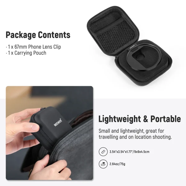 ADAPTADOR FILTRO 67MM PARA CELULAR NEEWER LA006 - Imagen 4