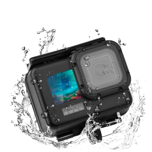 CARCASA SUMERGIBLE PARA GOPRO 9, 10, 11 & 12 NEGRA - Imagen 4