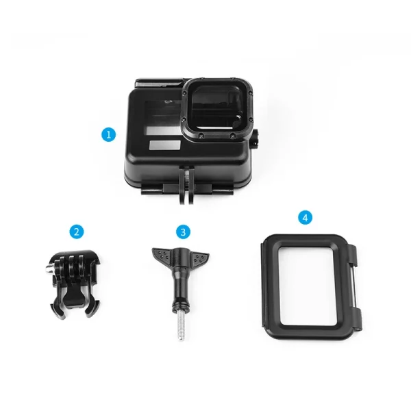CARCASA SUMERGIBLE PARA GOPRO 9, 10, 11 & 12 NEGRA - Imagen 7