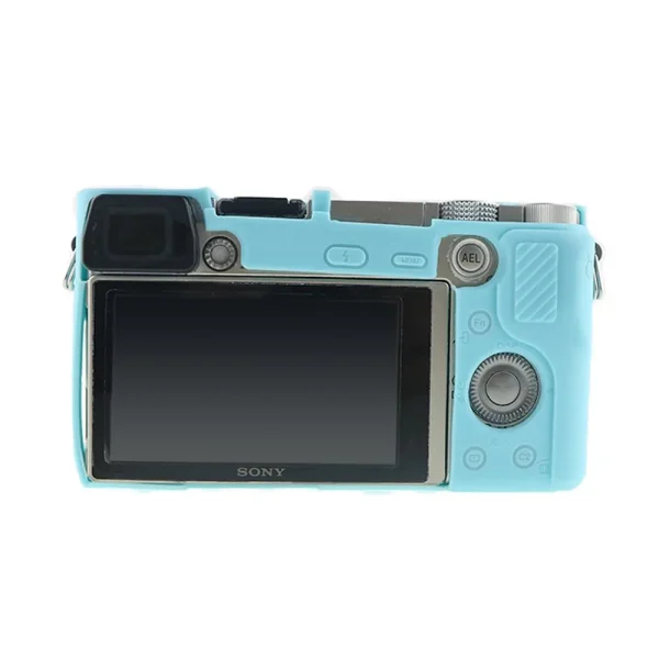FUNDA SILICONA PARA SONY A5000 A5100 CELESTE - Imagen 2