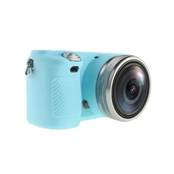 FUNDA SILICONA PARA SONY A5000 A5100 CELESTE - Imagen 3