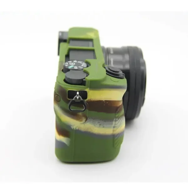FUNDA SILICONA PARA SONY A6000 A6100 A6300 A6400 COLOR MILITAR - Imagen 3