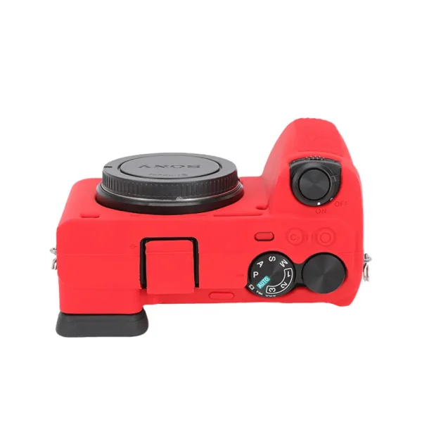 FUNDA SILICONA PARA SONY A6500 ROJA - Imagen 4