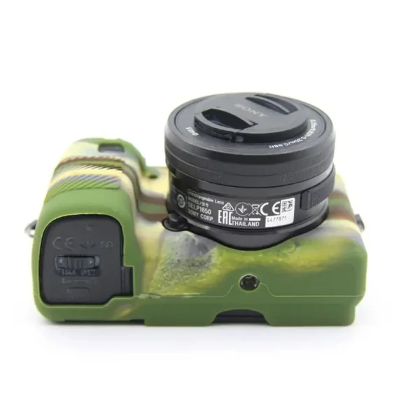 FUNDA SILICONA PARA SONY A6000 A6100 A6300 A6400 COLOR MILITAR - Imagen 4