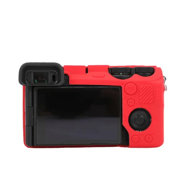 FUNDA SILICONA PARA SONY A6500 ROJA - Imagen 3