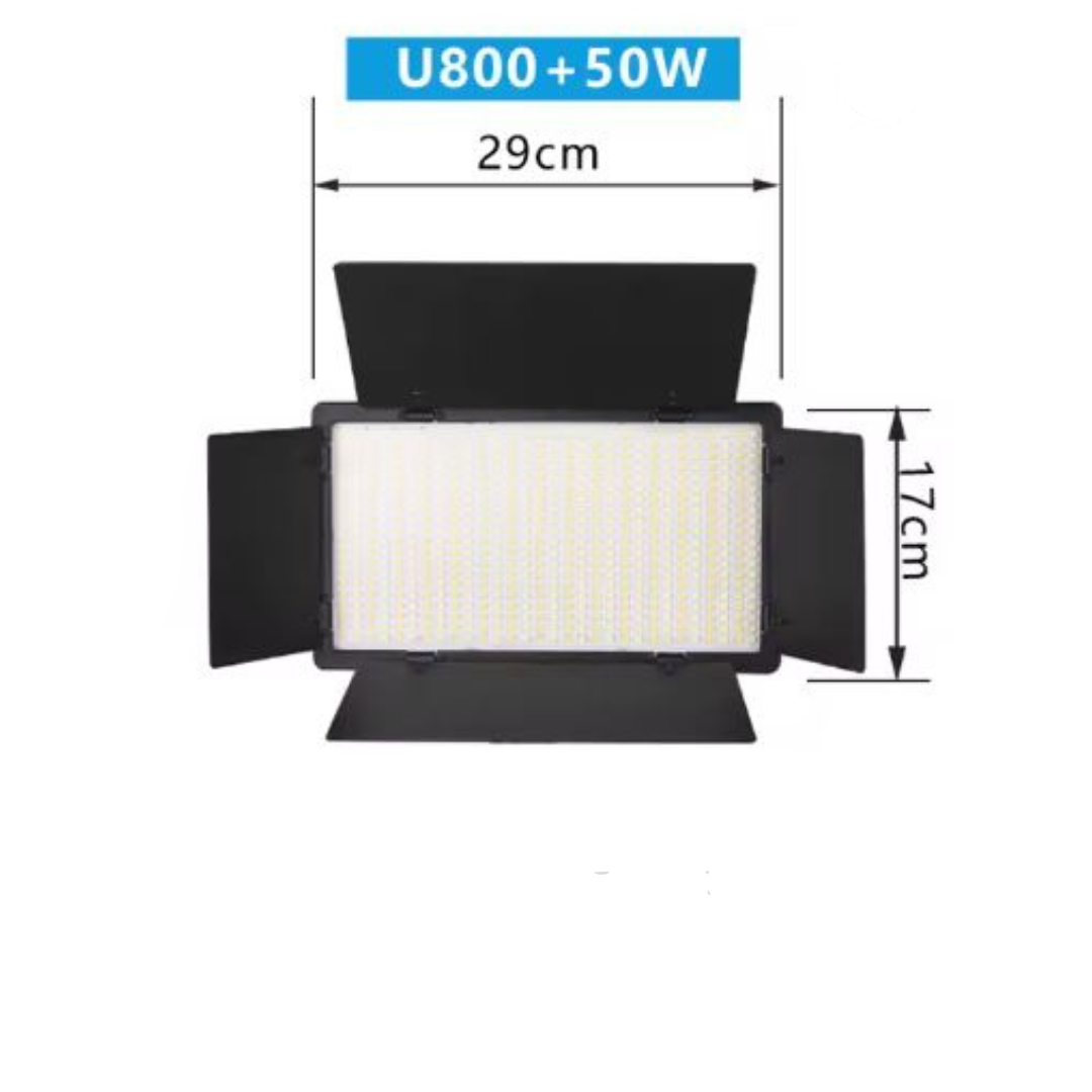 FOCO PANEL LED BICOLOR  PRO U-800 + ADAPTADOR CORRIENTE - Imagen 7
