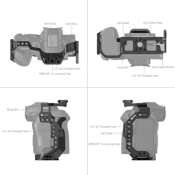 CAGE JAULA SMALLRIG CANON EOS R6 MARK II (4159) - Imagen 5