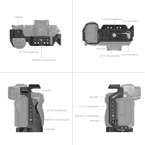 CAGE JAULA SMALLRIG NIKON Z5 Z6 Z6II Z7 Z7II (2926B) - Imagen 7