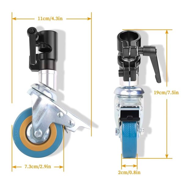 C-STAND TRÍPODE ATRIL + KIT RUEDAS DE LUZ ALTA RESISTENCIA PARA FOTOGRAFÍA - Imagen 8