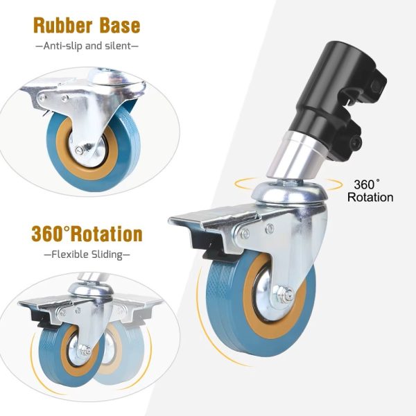 KIT 3 RUEDAS PARA C-STAND 25MM - Imagen 4