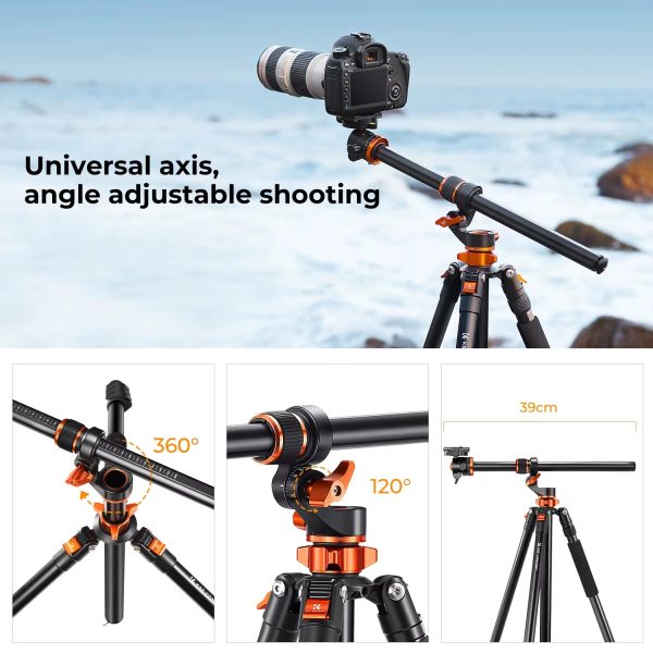 TRÍPODE MONÓPODO KF CONCEPT T254A7 + CABEZAL BH-28L - Imagen 3