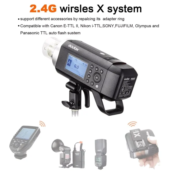 FLASH GODOX AD400PRO TTL HSS 2.4G - Imagen 9
