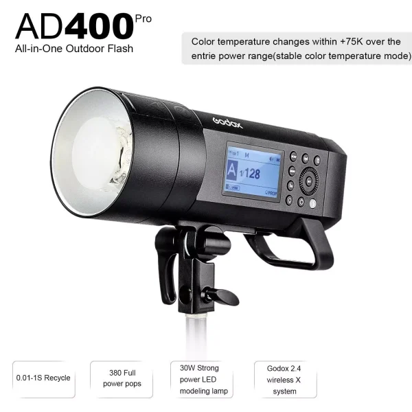 FLASH GODOX AD400PRO TTL HSS 2.4G - Imagen 2