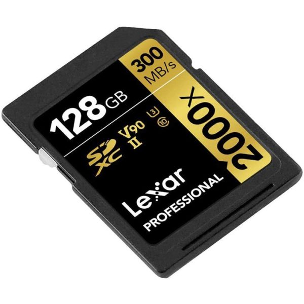 TARJETA SD LEXAR PROFESSIONAL 2000X 128GB V90 - Imagen 2