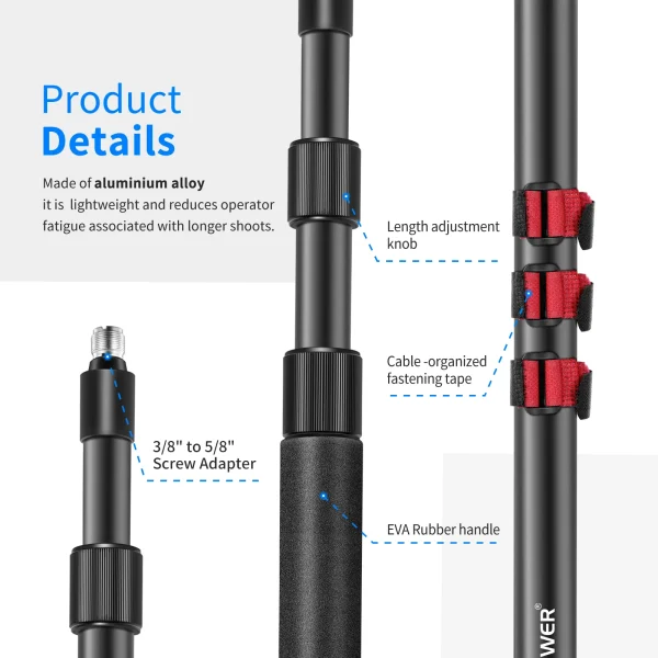 BRAZO PARA MICRÓFONO AMBIENTAL NEEWER NW-7000 - Imagen 5