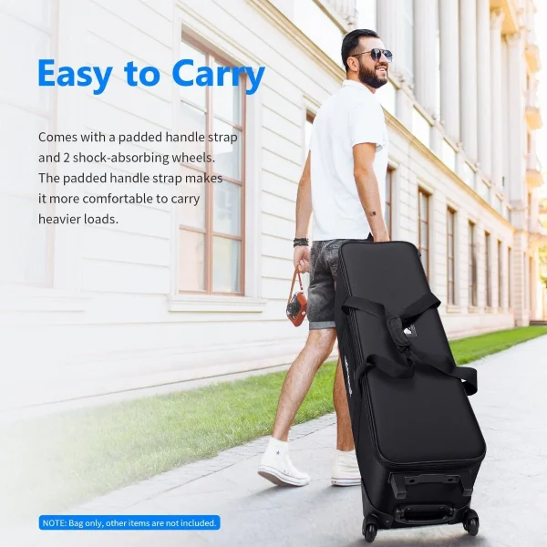 BOLSO EXTRA GRANDE PARA TRANSPORTE NEEWER CON RUEDAS - Imagen 4