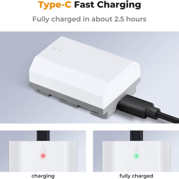 BATERÍA USB-C KF CONCEPT NP-FZ100 SONY 2600MAH - Imagen 3