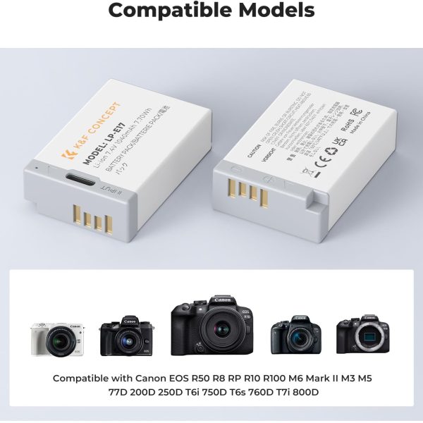 BATERÍA USB-C KF CONCEPT LP-E17 CANON 1040MAH - Imagen 5